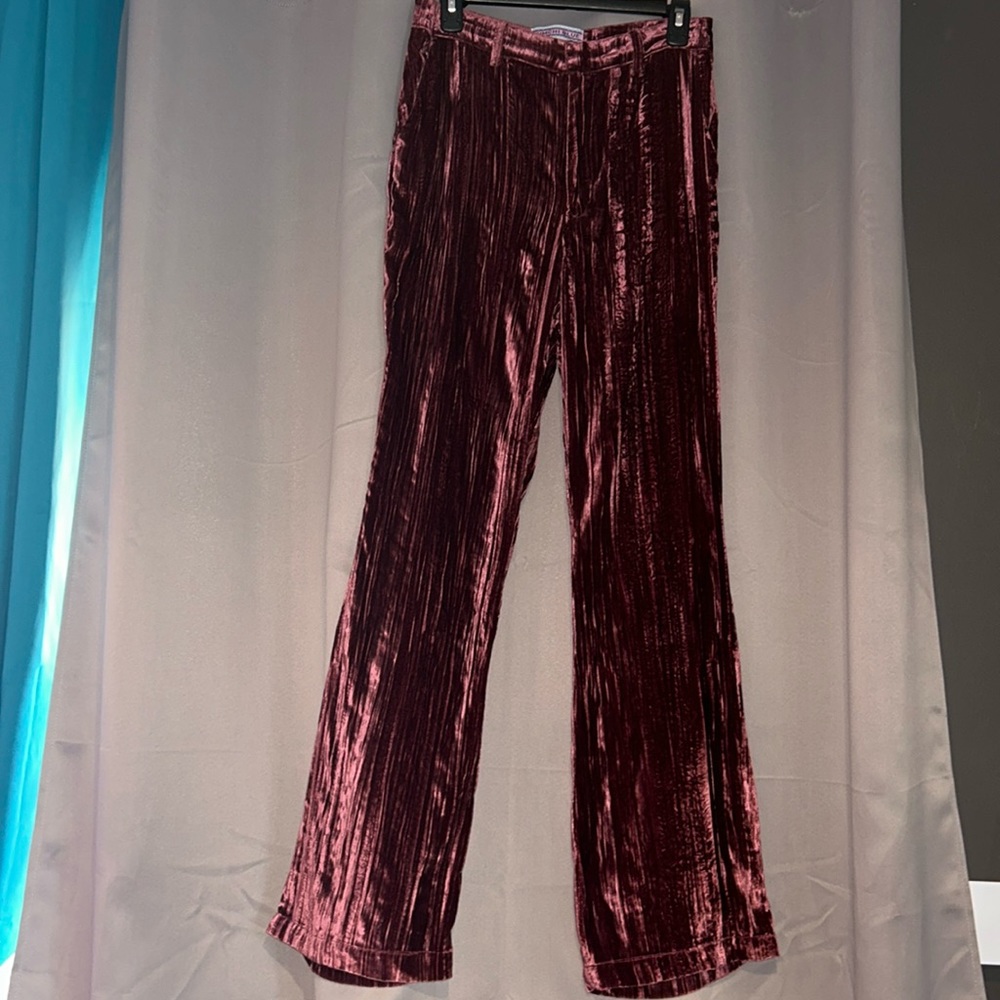 Kimchi Blue from urban outfitters burgundy flare velvet pants